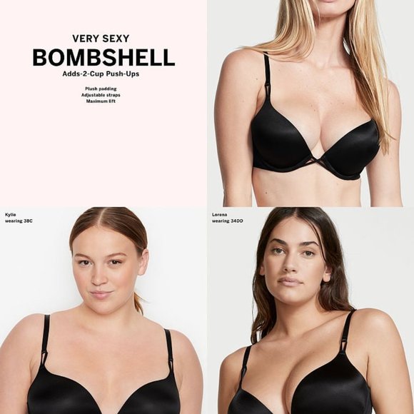 Victoria's Secret NWOT Bombshell Add-2-Cups Push-Up Bra - Picture 6 of 6
